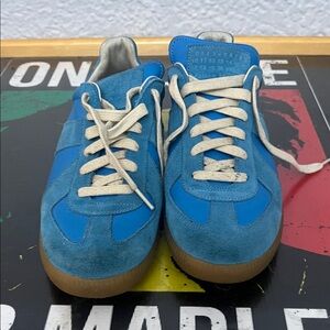 Maison Martin Margiela Blue Suede Sneakers